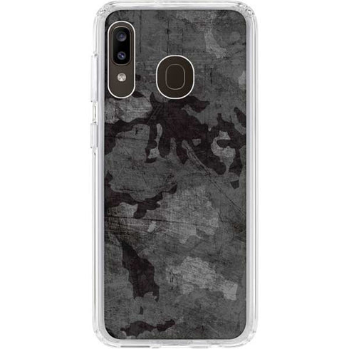 Digital Camo Galaxy A20 Clear Case